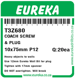 T3Z680 - Coach Screw & Plug -T3Z680_Label_T